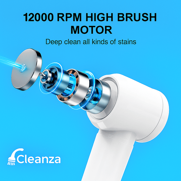 Electric Brush Scrubber - Multi Surface Cleaner - Cleanza