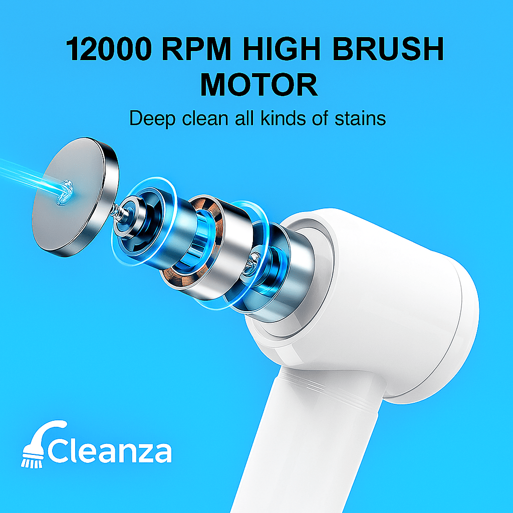 Electric Brush Scrubber - Multi Surface Cleaner - Cleanza